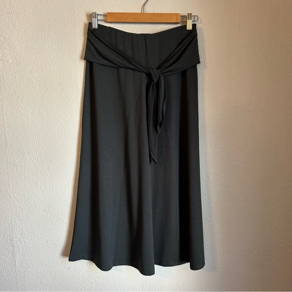 BANANA REPUBLIC | Midi Tie front A-Line Skirt Small Tall NWT - Picture 1 of 5
